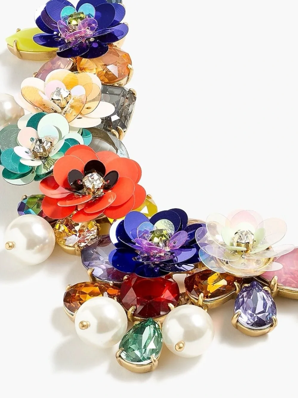 JCrew Necklace Floral Primary Colors - Picture 2 of 4